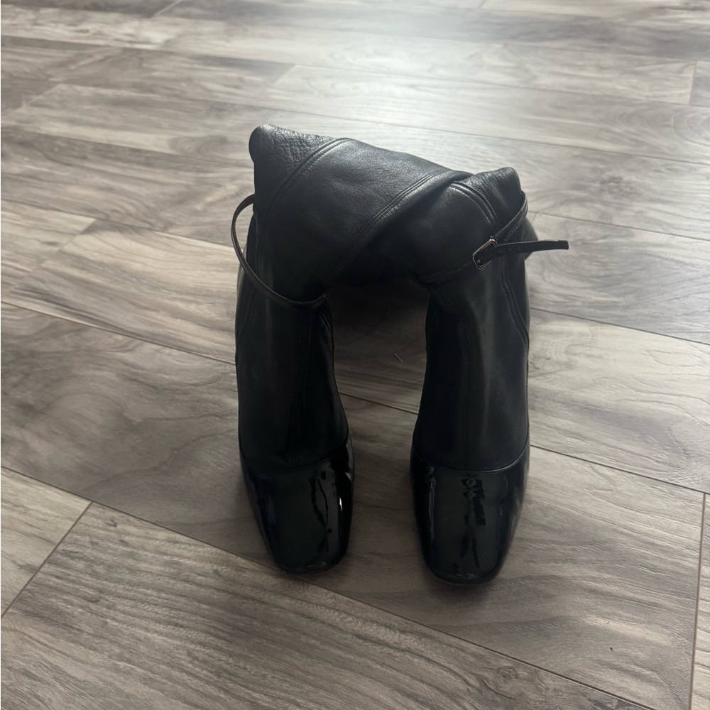 Black Leather Women's Boots